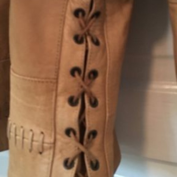 Sunriders Vintage Leather Jacket Tan Camel - Picture 4 of 8